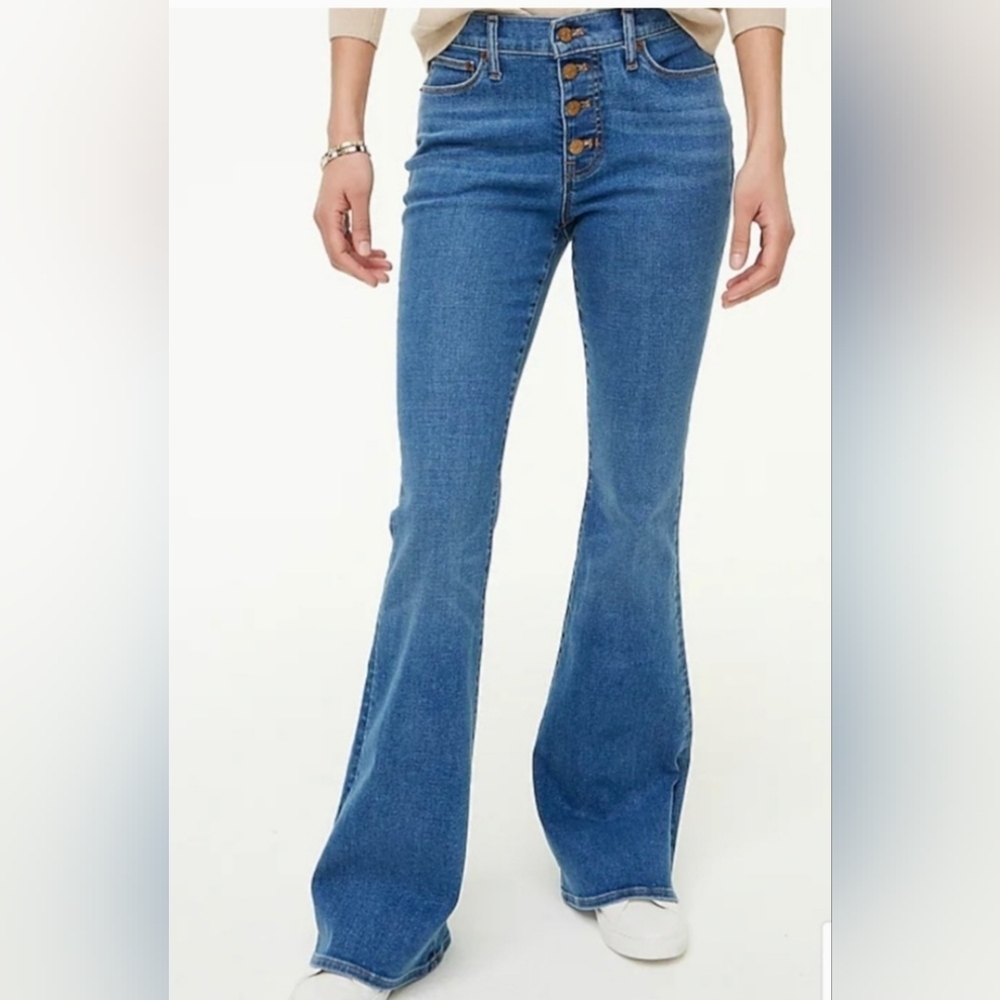 J. Crew Women's Blue Flare Jeans